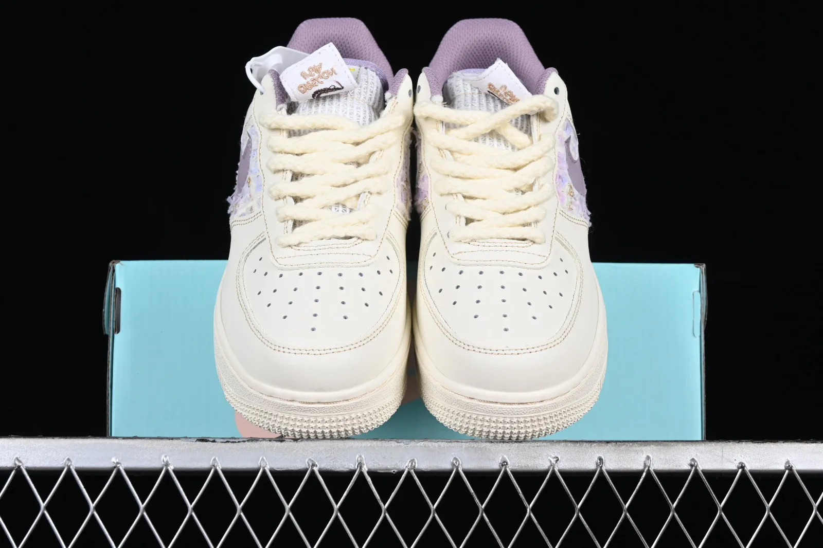 Nike Air Force 1 07 Low Just Do It Purple Off White FJ7740-019