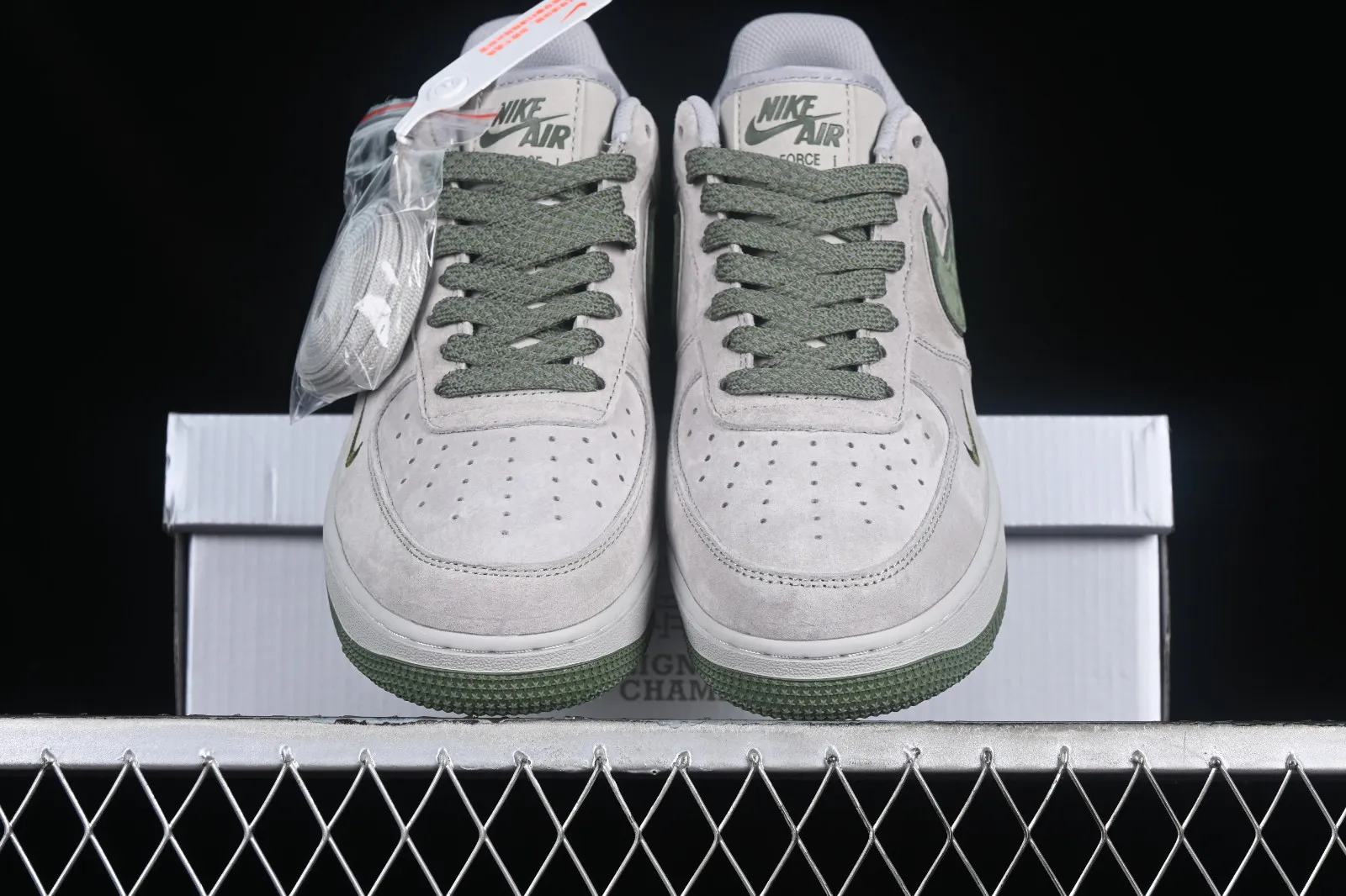 Nike Air Force 1 07 Low Suede Grey Green WW5021-623