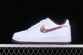 Nike Air Force 1 07 Low White Dark Red PF9055-778