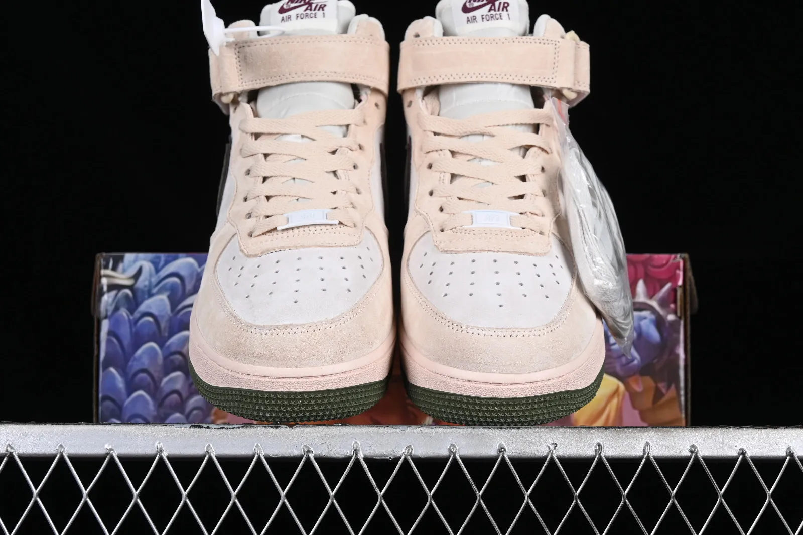 Nike Air Force 1 07 Mid Off White Green Red CG9908-101