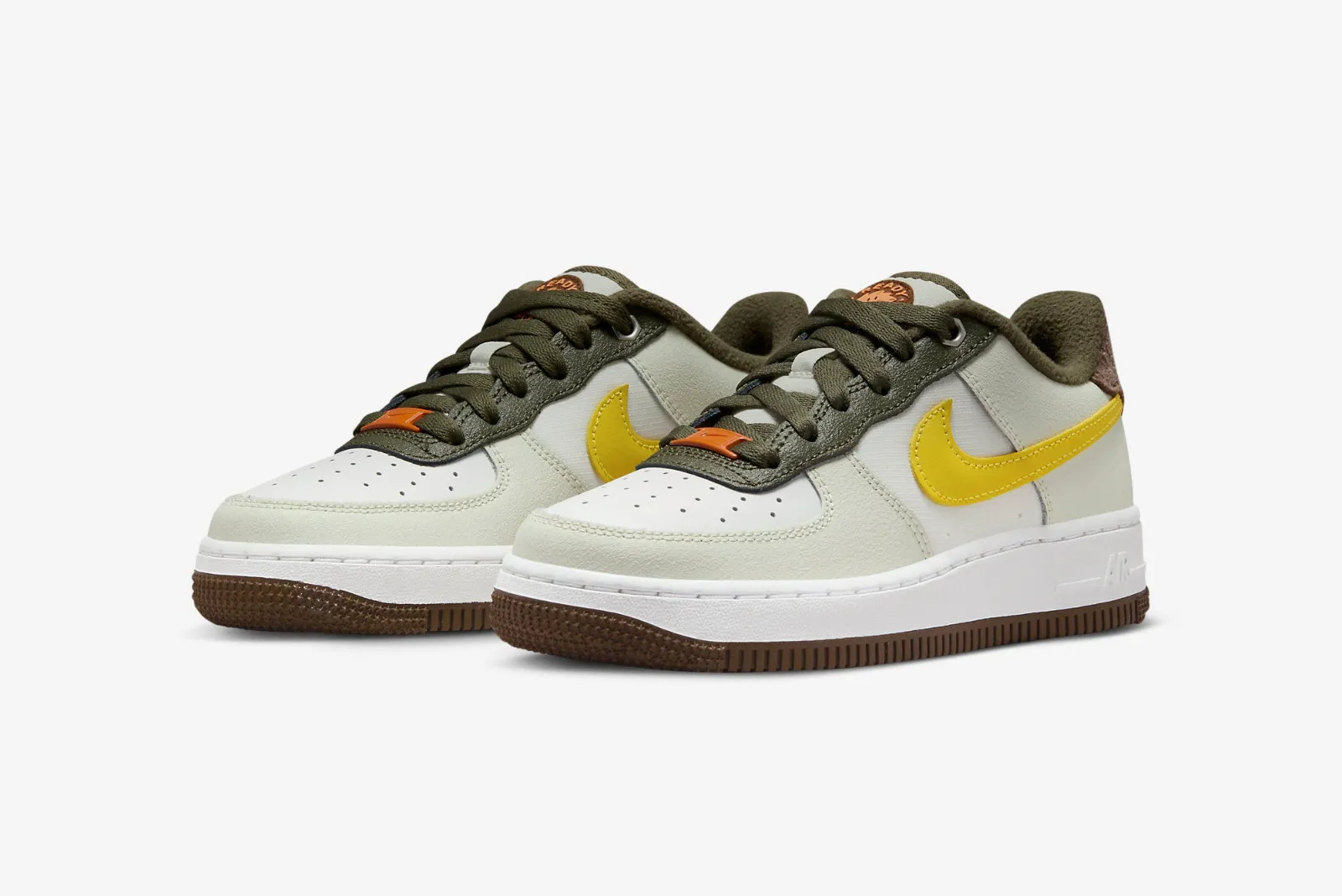 Nike Air Force 1 Low GS Ready Play Summit White Campfire Orange Vivid Sulfur FV3647-171