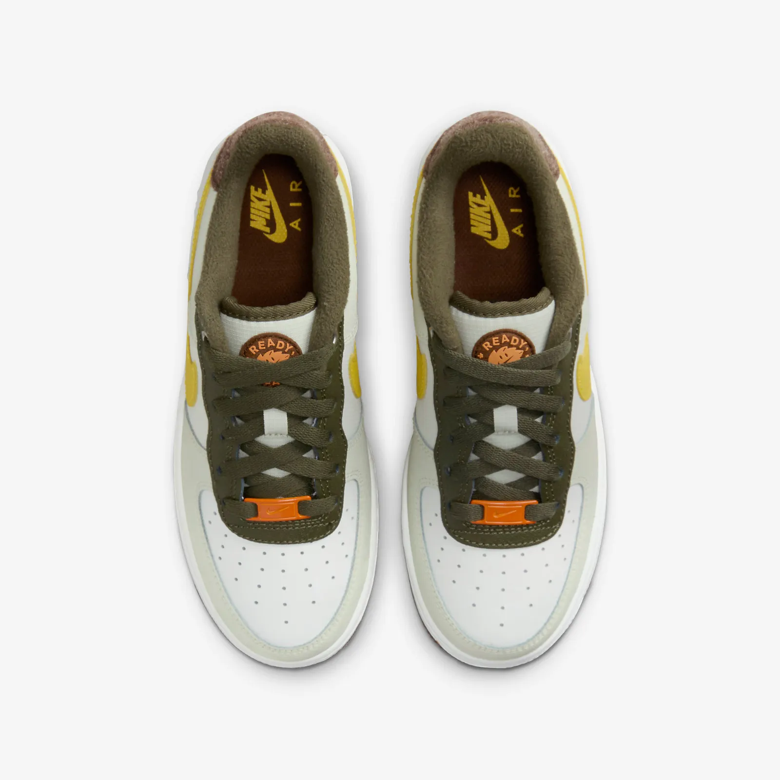 Nike Air Force 1 Low GS Ready Play Summit White Campfire Orange Vivid Sulfur FV3647-171