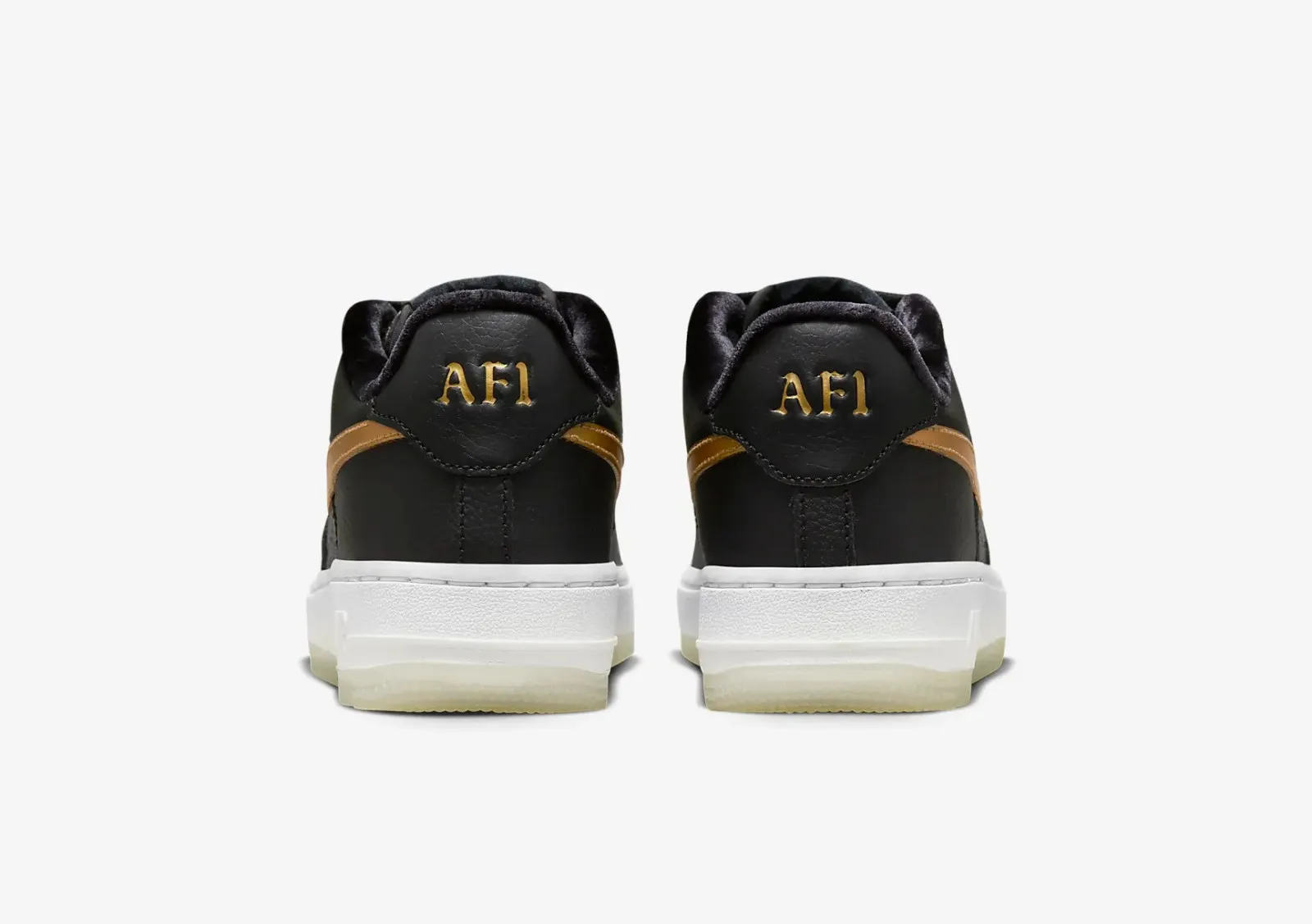 Nike Air Force 1 Low Premium Bronx Origins 50th Anniversary GS Black White Metallic Gold FN6977-010