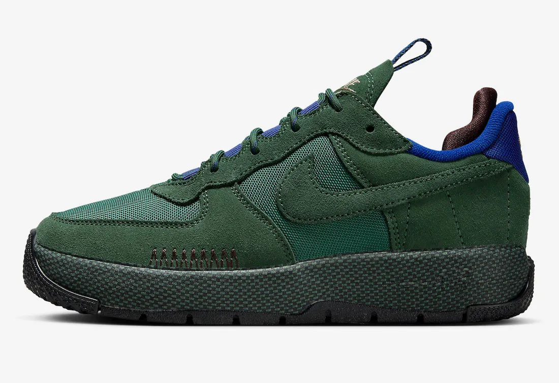 Nike Air Force 1 Wild Fir Green Earth Deep Royal Blue FB2348-300