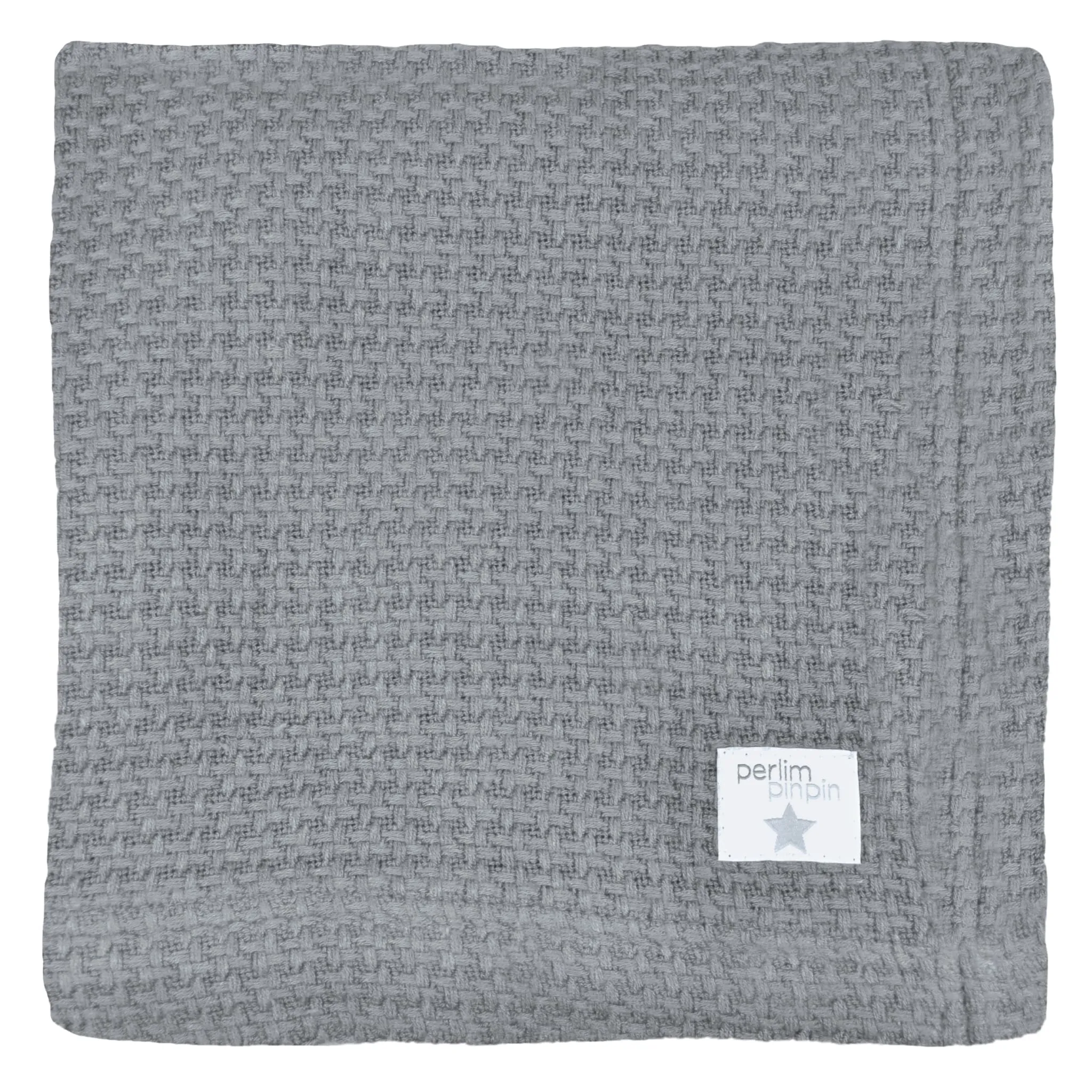 Perlimpinpin Bamboo Knitted Blanket - Pebble  - Clement