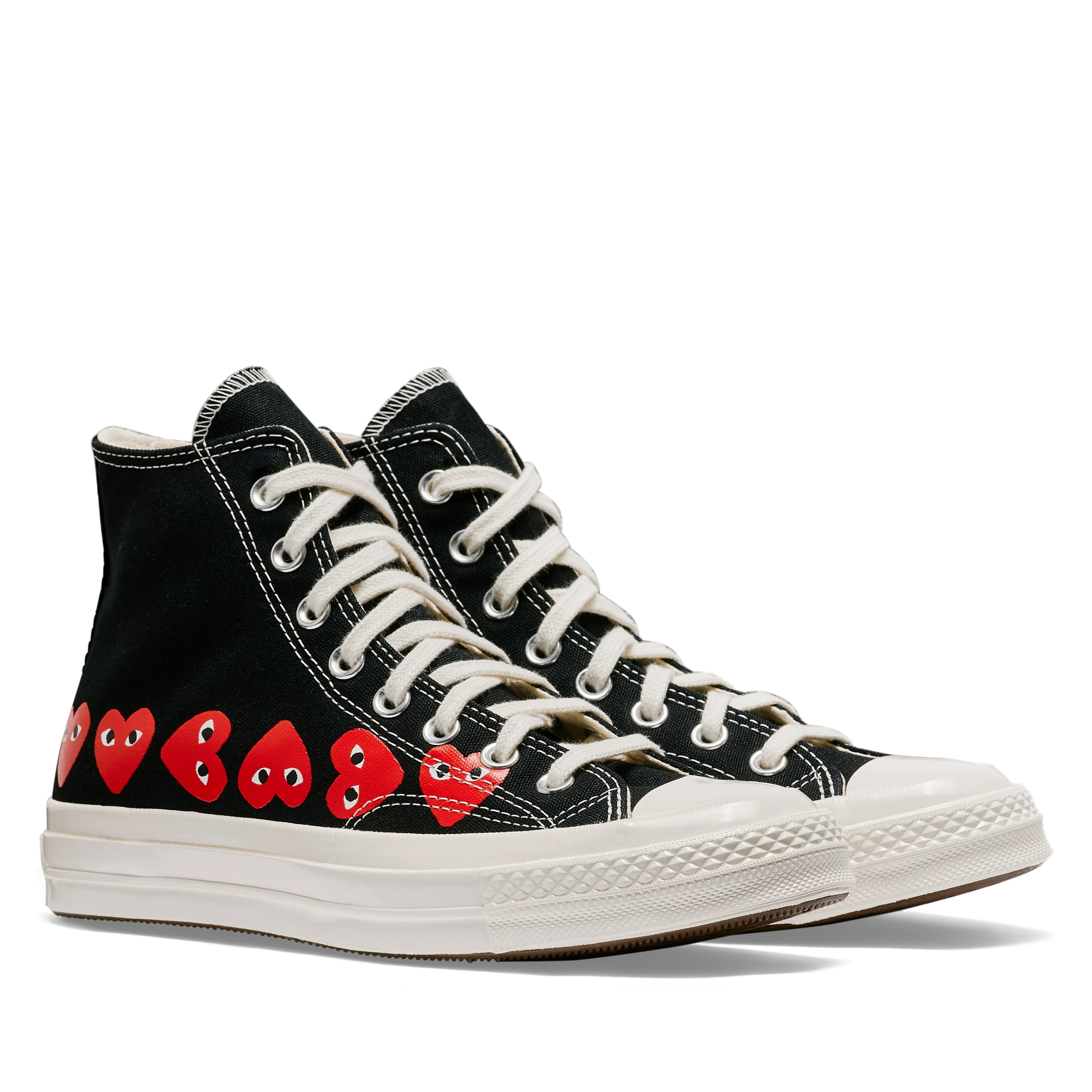 Play Converse Multi Red Heart Chuck Taylor All Star '70 High Sneakers  Black