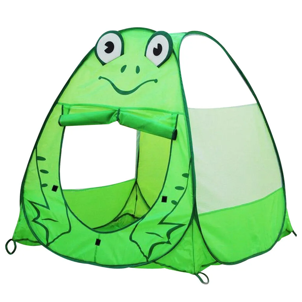 Playhouse for Kids Pa Frog Owl Monkey Shape Tent Animal Outdoor Children's Tent Ball Pool Indoor Cartoon Play Tents for Kids