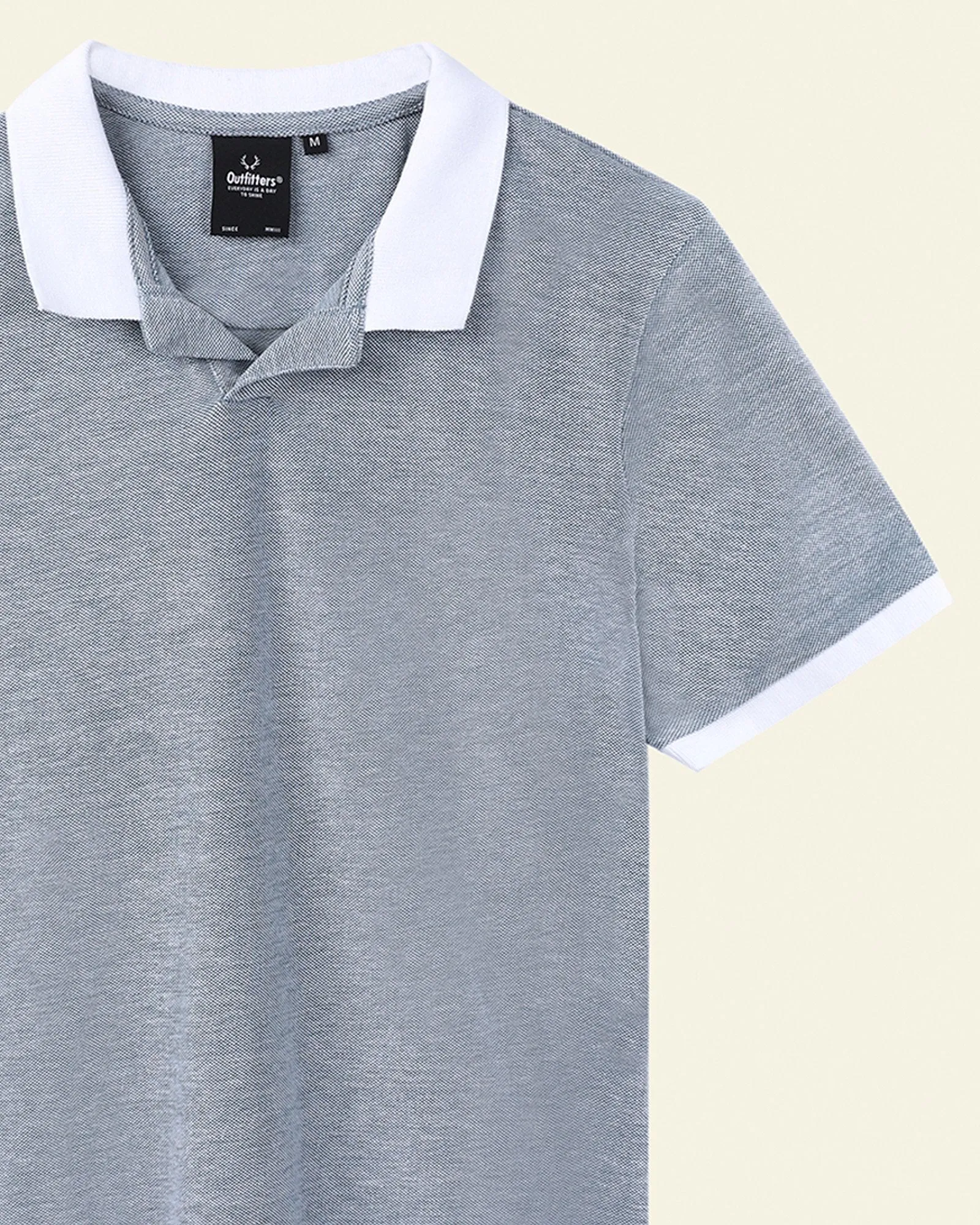 Polo Tee with Contrast Collar