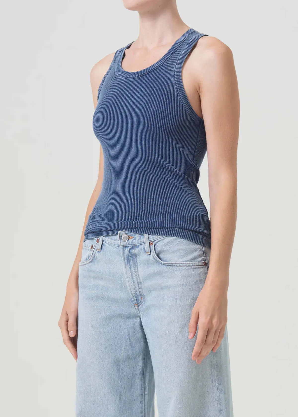 Poppy Tank - Indigo