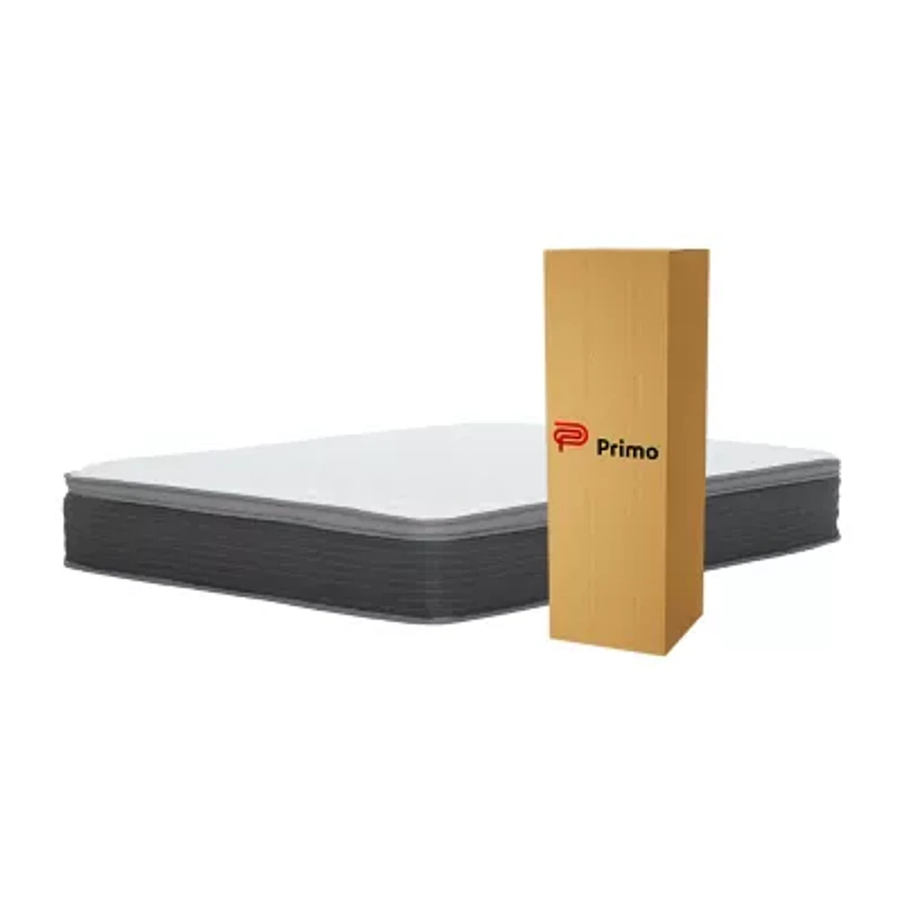 Primo Equilibria Pocket Coil 12" Medium/Firm Hybrid Euro Top Mattress a Box