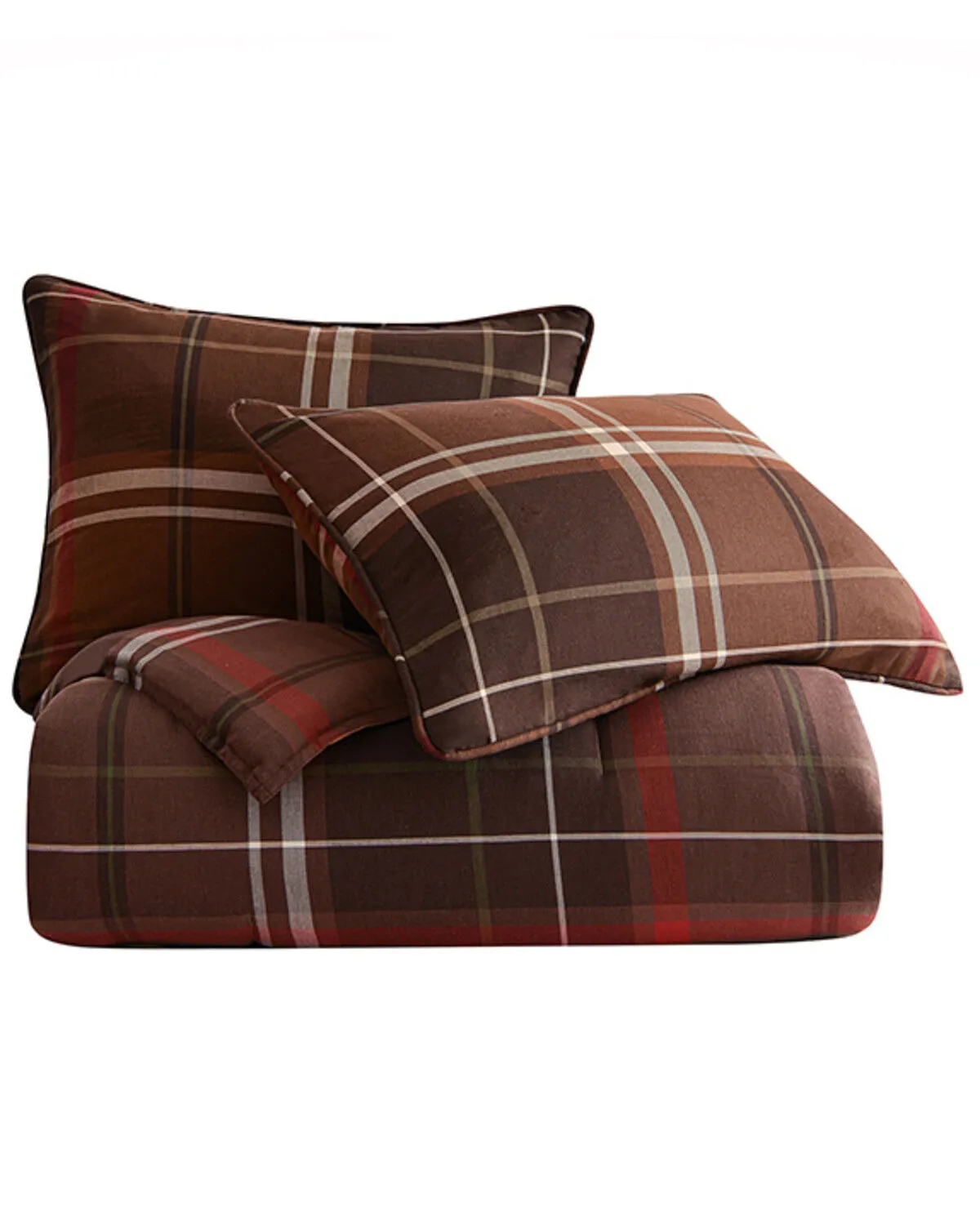 Product Name:  HiEnd Accents Jackson Plaid Print 3 Piece Duvet Cover Set - Queen Size