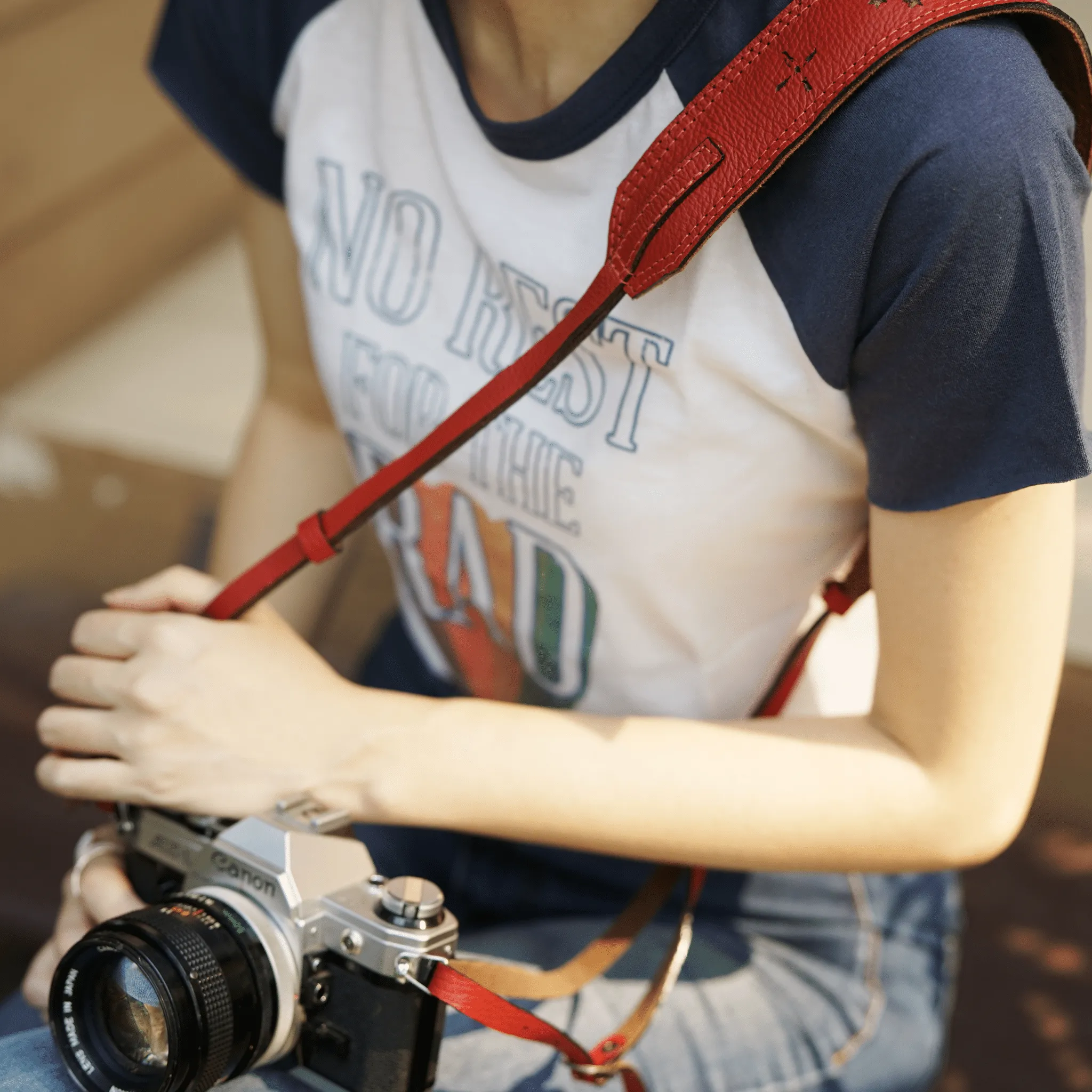 Red Camera Strap