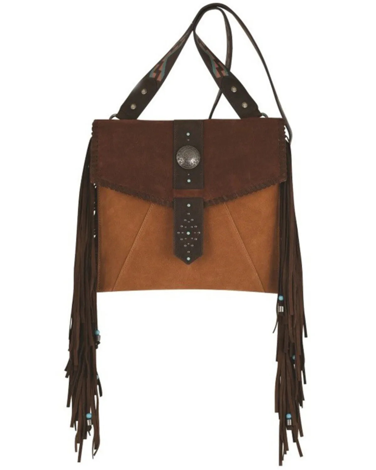 Red Dirt Hat Women's Fringe Suede Crossbody Bag