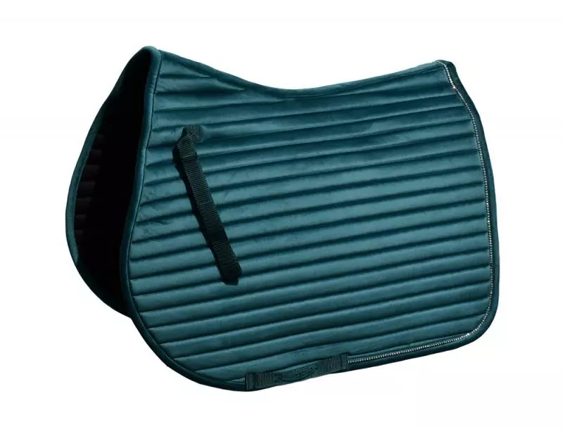 Rhinegold Diamante Channel Quilt GP Saddle Pad