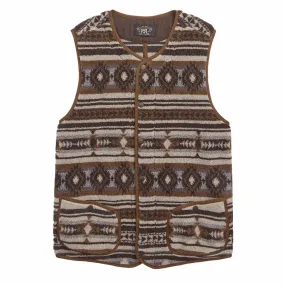 RRL by Ralph Lauren Buck Vest Brown Multi