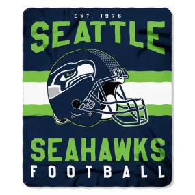 Seattle Seahawks 50 x 60 Singular Fleece Throw Blanket