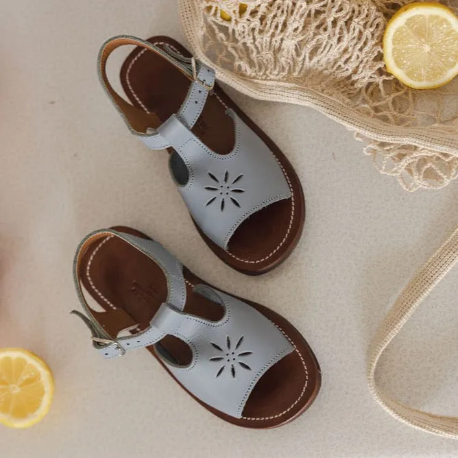 SECONDS French Blue Estrella {Children's Leather Sandals}