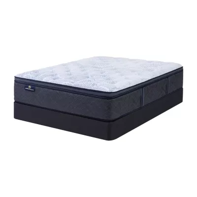 Serta Perfect Sleeper Blue Lagoon Nights 14" Plush PillowTop Mattress + Box Spring