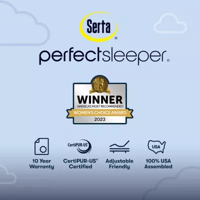 Serta Perfect Sleeper Dazzling Night 12" Hybrid Firm - Mattress + Box Spring