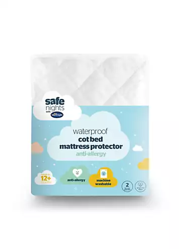 Silentnight Safe Nights Anti Allergy Waterproof Cot Bed Mattress Protector | Kaleidoscope