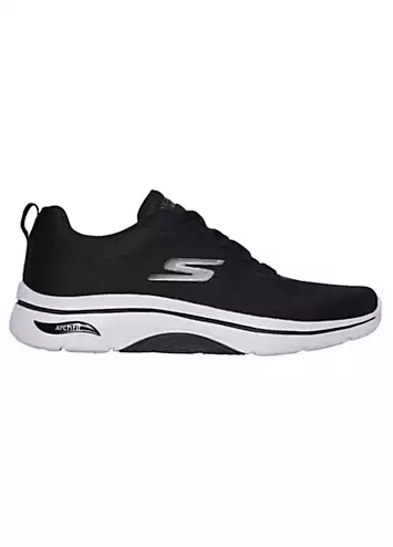 Skechers Mens Black & Charcoal Go Walk Arch Fit 2.0 Trainers | Grattan