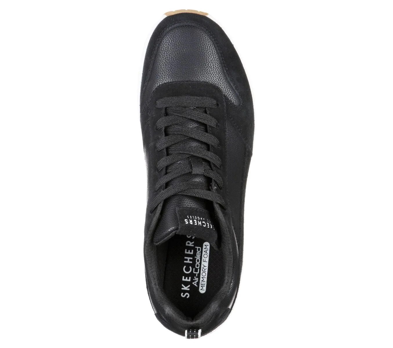 Skechers Uno Stacre Trainers Black Leather