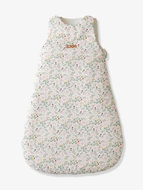 Sleeveless Baby Sleeping Bag, Little Flowers - multicoloured