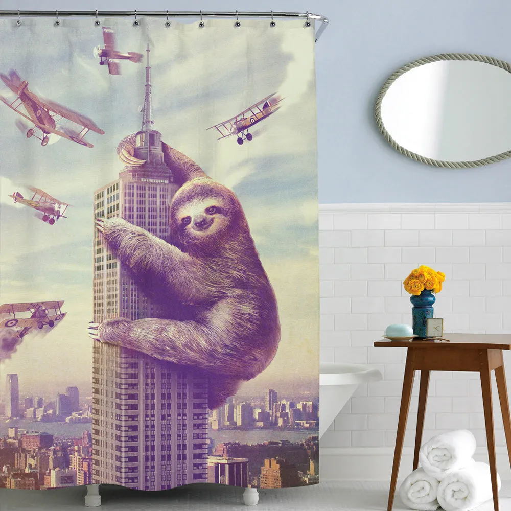 Slothzilla Shower Curtain