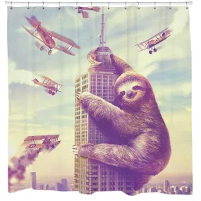 Slothzilla Shower Curtain