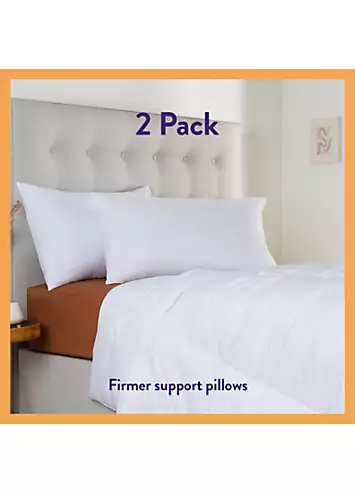 Slumberdown Super Support Pair of Firm Support Pillows | Kaleidoscope