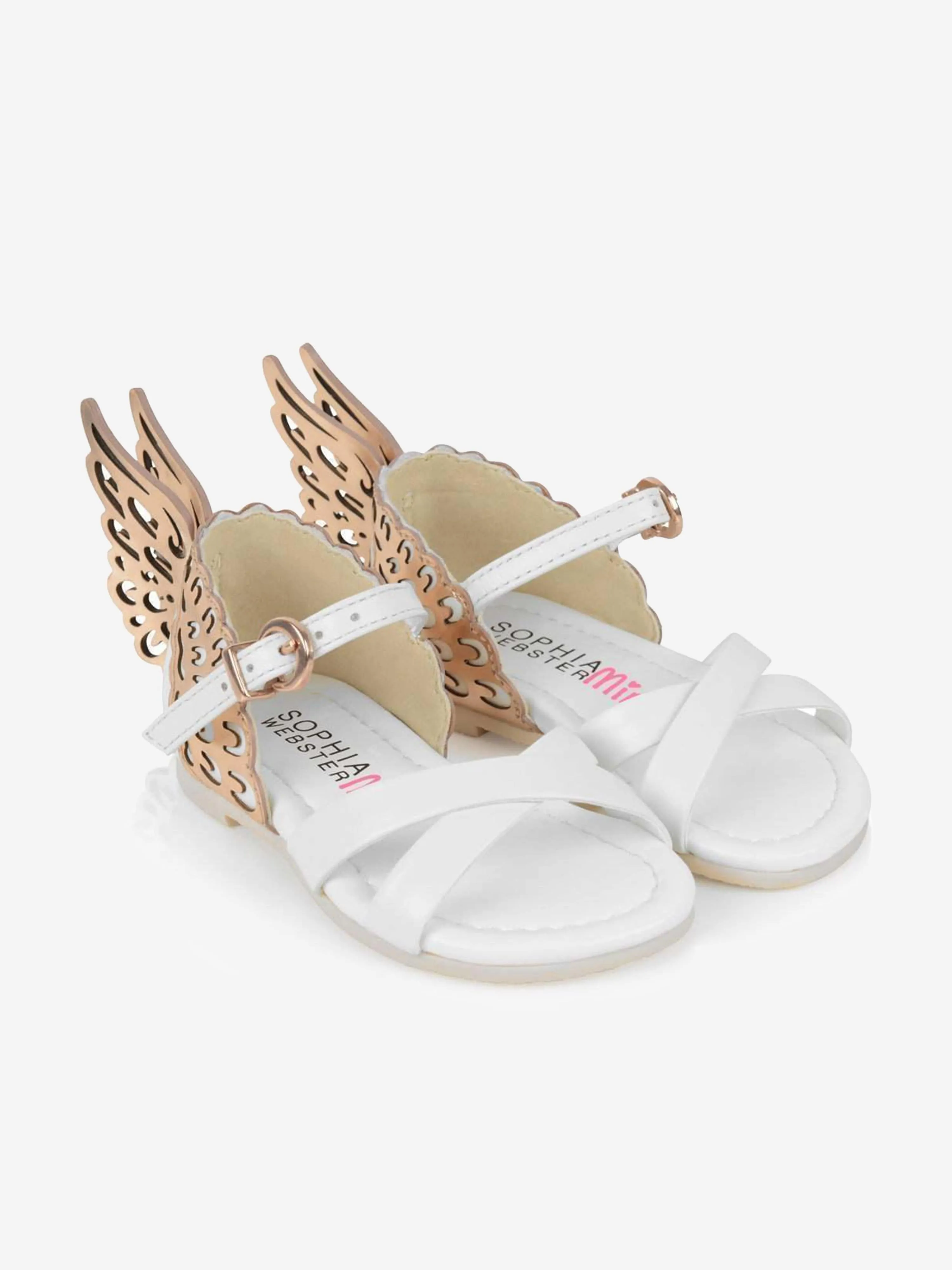 Sophia Webster Girls Leather Evangeline Butterfly Sandals