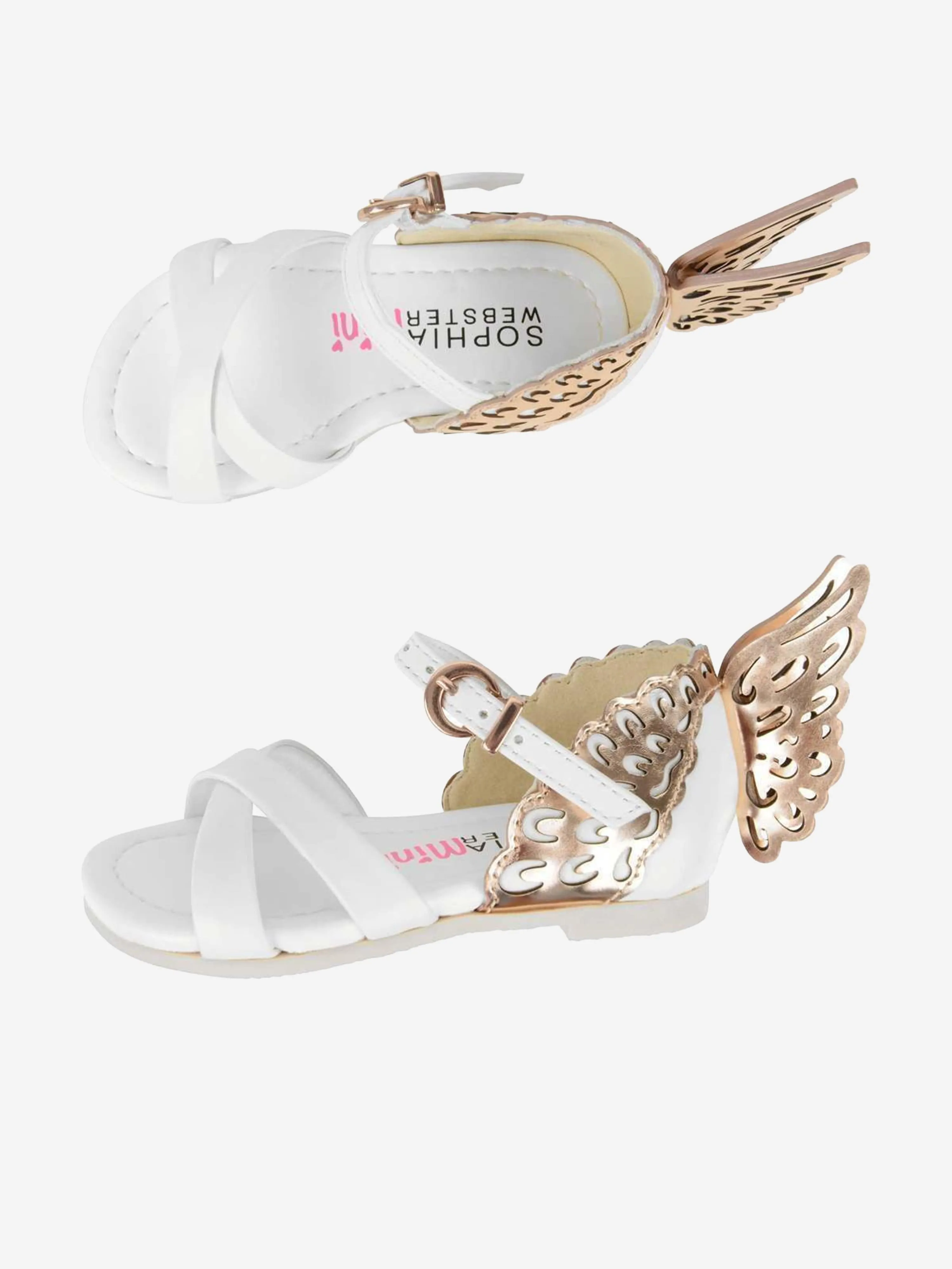 Sophia Webster Girls Leather Evangeline Butterfly Sandals