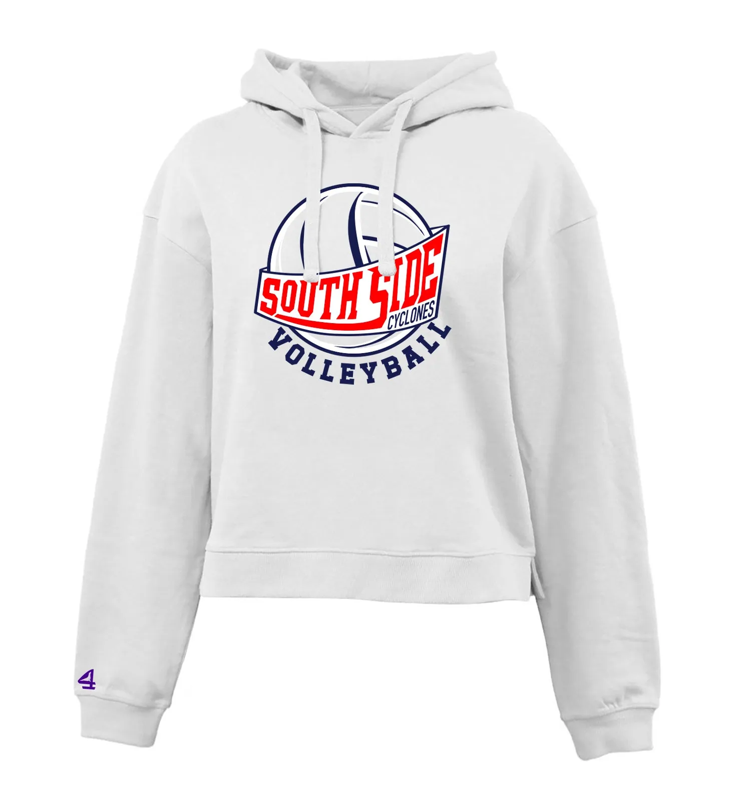 South Side High School Girls Cropped Hoodie