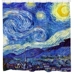 Starry Night Shower Curtain