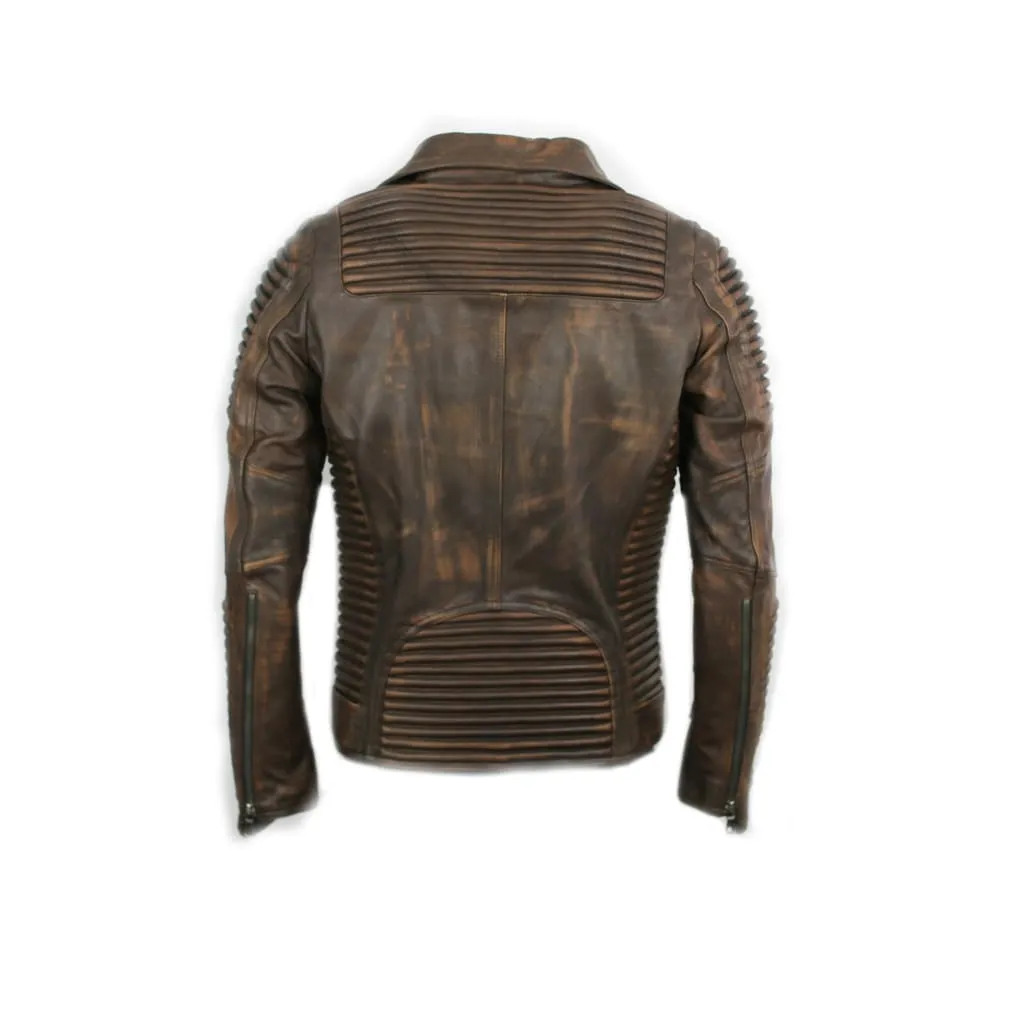 Stealth Moto Jacket ( Vintage Brown )