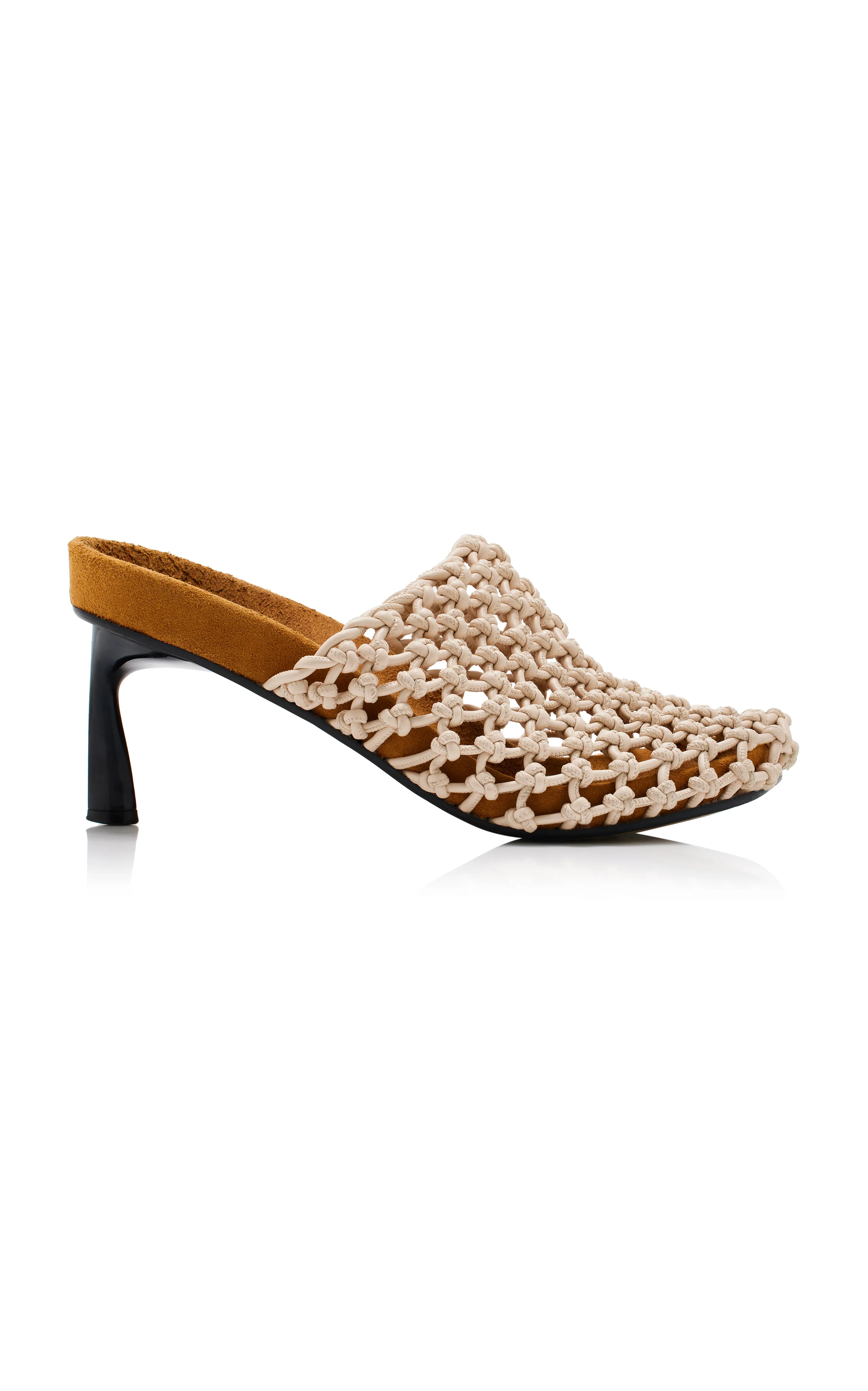 Stella McCartney Crocheted Vegan Leather Mules