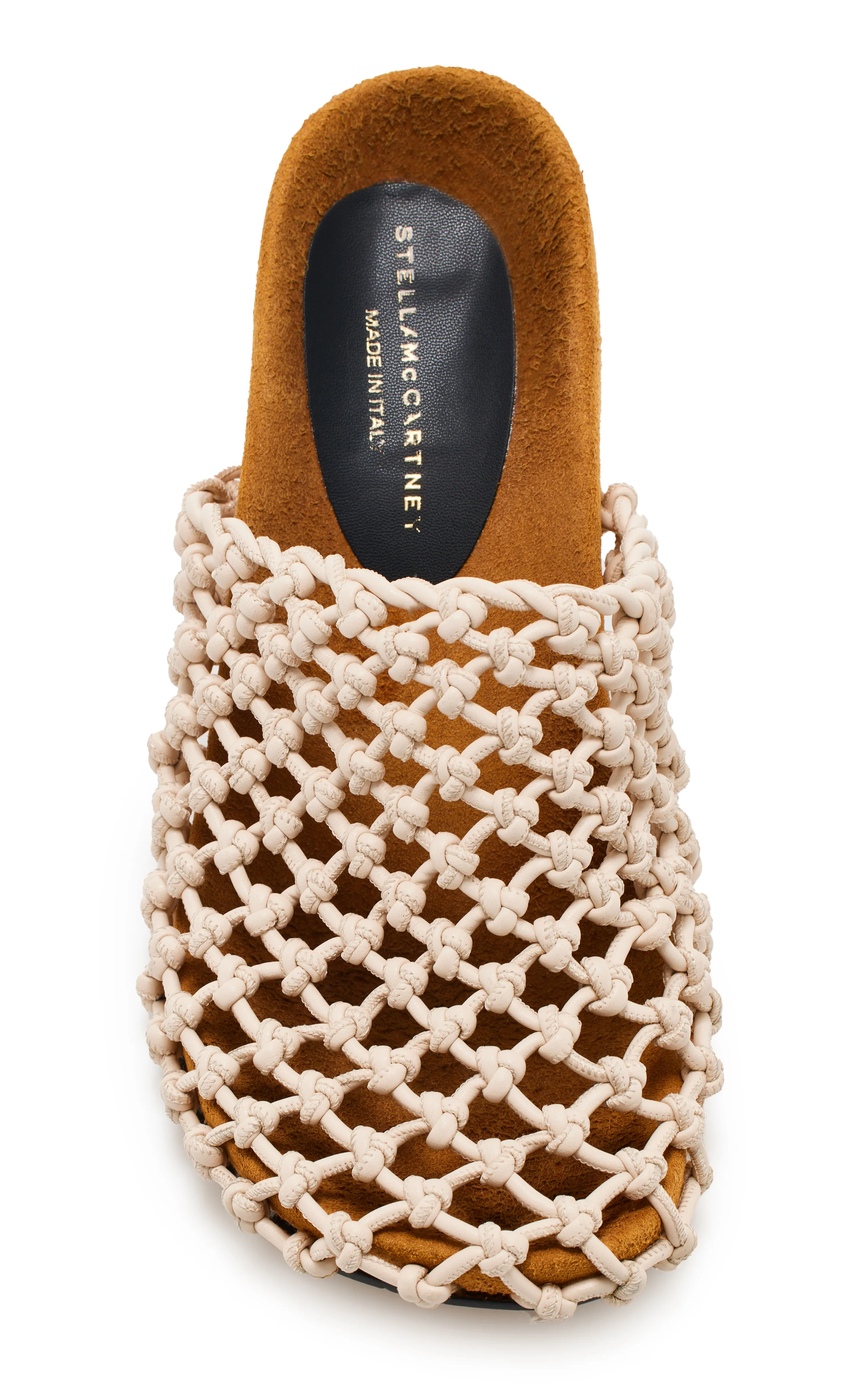 Stella McCartney Crocheted Vegan Leather Mules