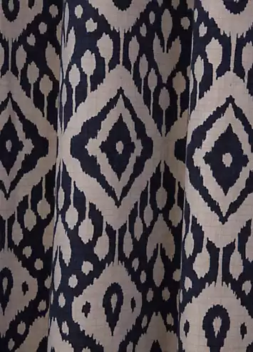 Sundour Marrakech Pair of Lined Eyelet Printed Curtains | Kaleidoscope