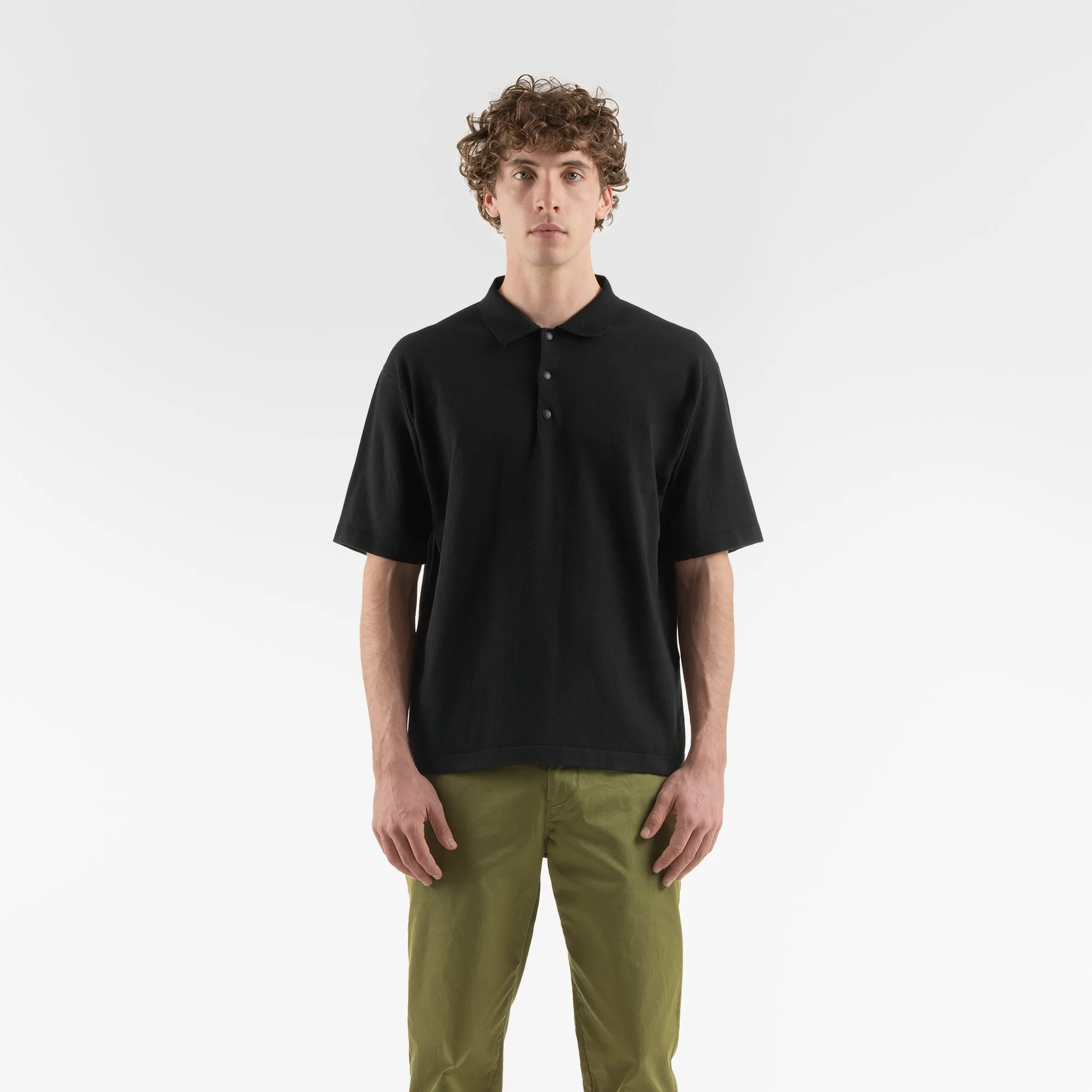 SUPERIOR PIMA POLO 18G / NERO