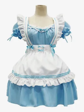 Sweet Lolita Dress Polyester Short Sleeves Dress