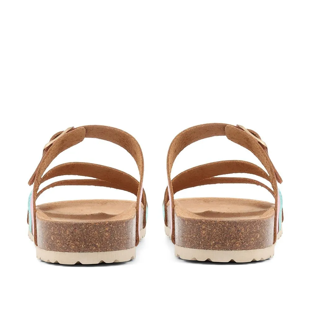 Tabatha Leather Mule Sandals - TABATHA / 322 045