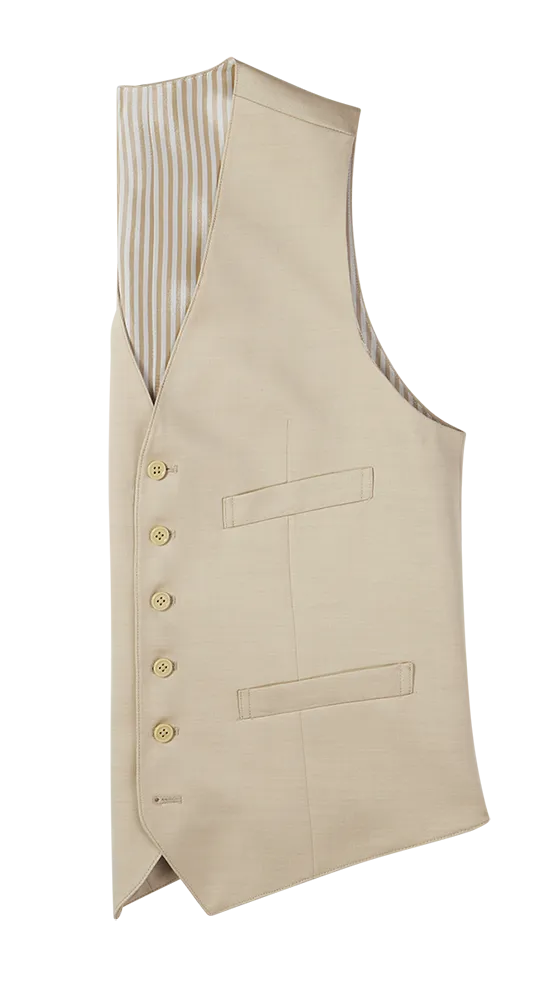 Tan Suit Vest