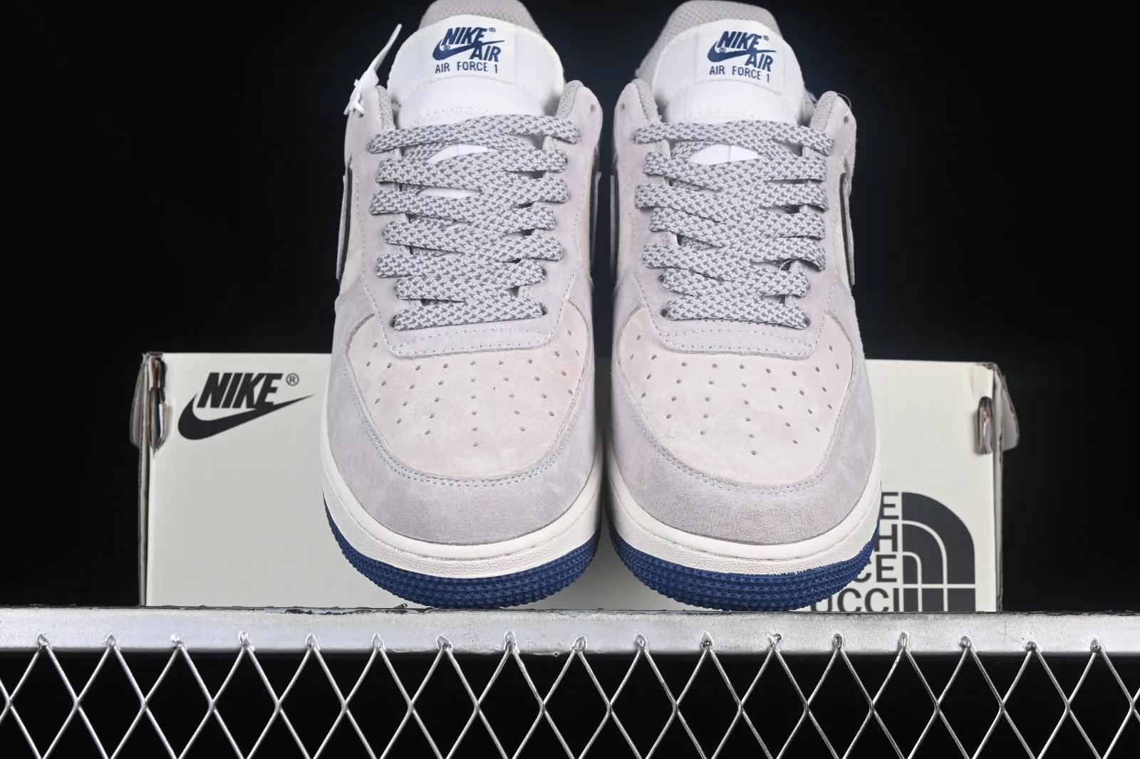 The North Face x Nike Air Force 1 07 Low Suede Grey Navy Blue HD9999-001