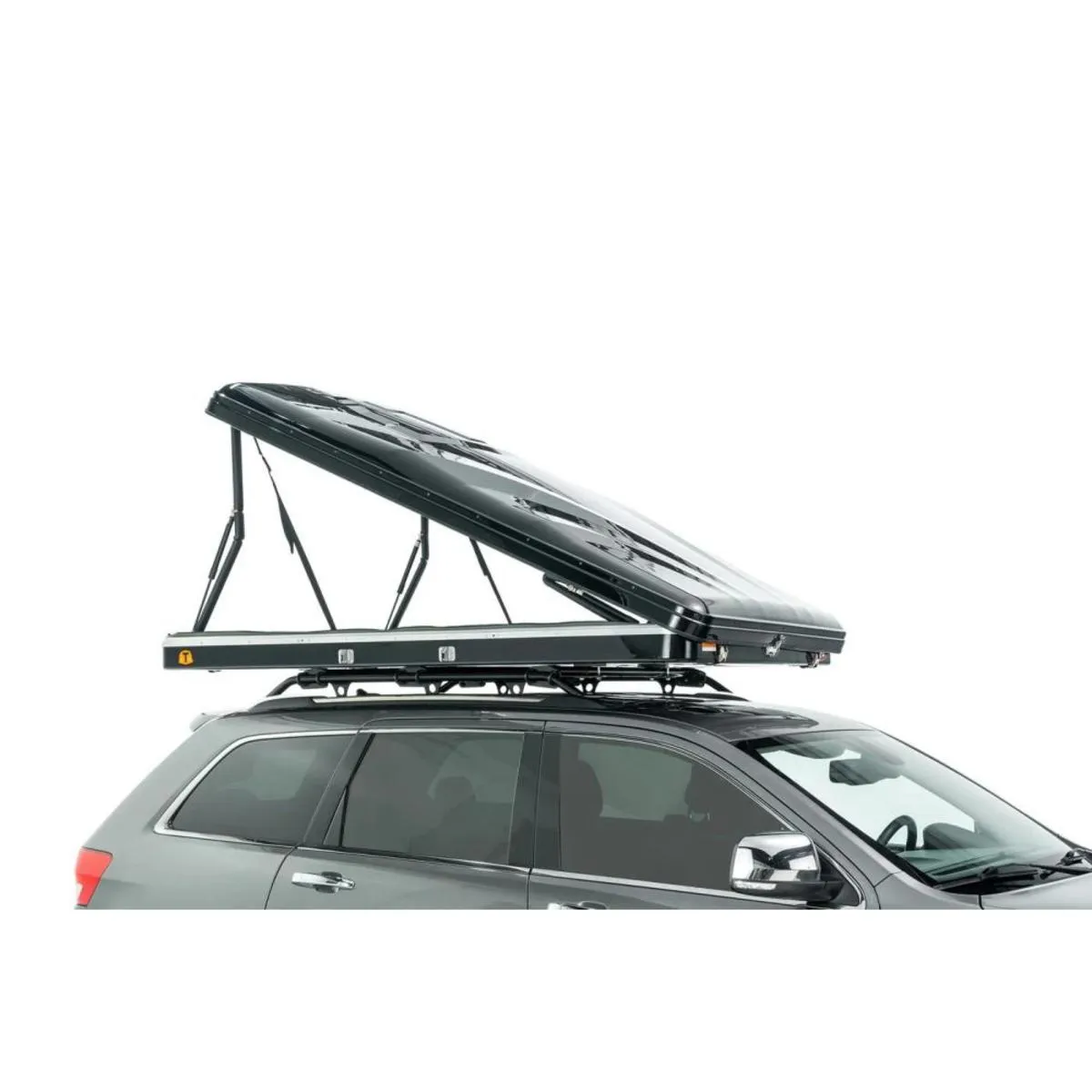 Trustmade Black Hard Shell Light Grey Rooftop Tent 2mins Setup 100% Waterproof 50mm Mattress