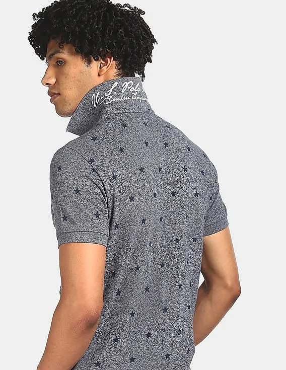 U.S. Polo Assn. Denim Co. Regular Fit Star Print Polo Shirt