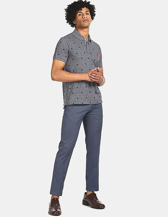 U.S. Polo Assn. Denim Co. Regular Fit Star Print Polo Shirt