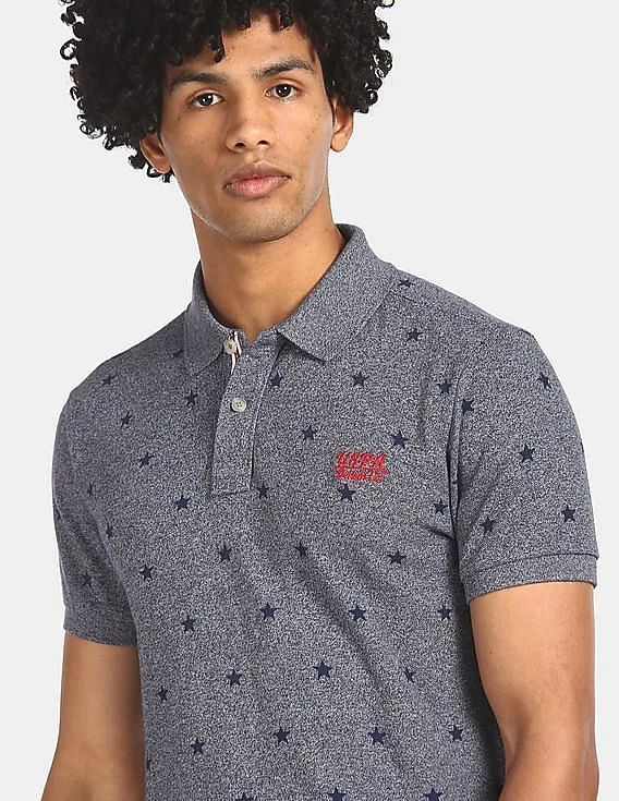 U.S. Polo Assn. Denim Co. Regular Fit Star Print Polo Shirt