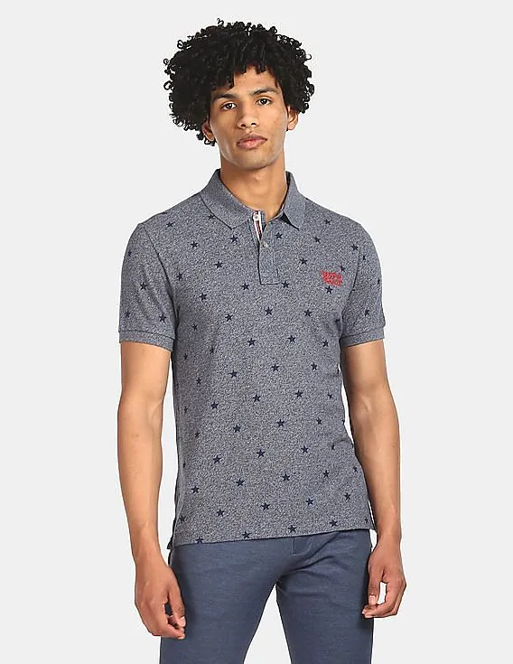 U.S. Polo Assn. Denim Co. Regular Fit Star Print Polo Shirt