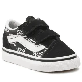 Vans Infant Old Skool Black Zebra Leopard Trainers