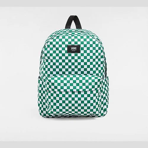 Vans KIDS OLD SKOOL GROM CHECK BACKPACK (VERDANT GREEN) KIDS,BOYS,GIRLS GREEN